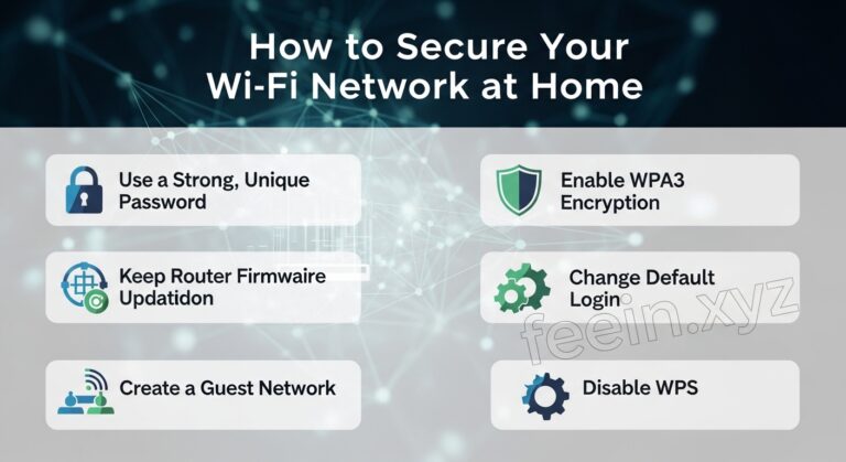 Secure home Wi-Fi router settings with WPA3 encryption enabled on admin dashboard