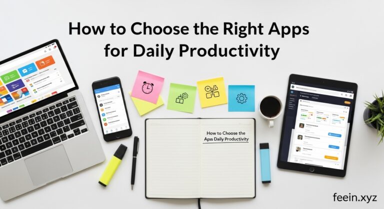 How to choose the right apps for daily productivity using task management and focus tools