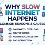 Why slow internet happens because of weak Wi-Fi signals, network congestion, outdated routers, and background apps using bandwidth